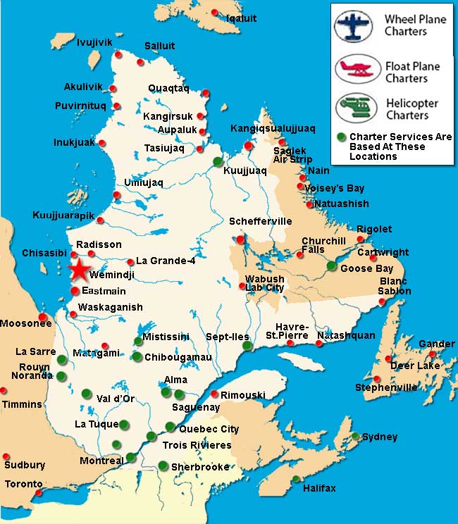 Wemindji Charter Flights